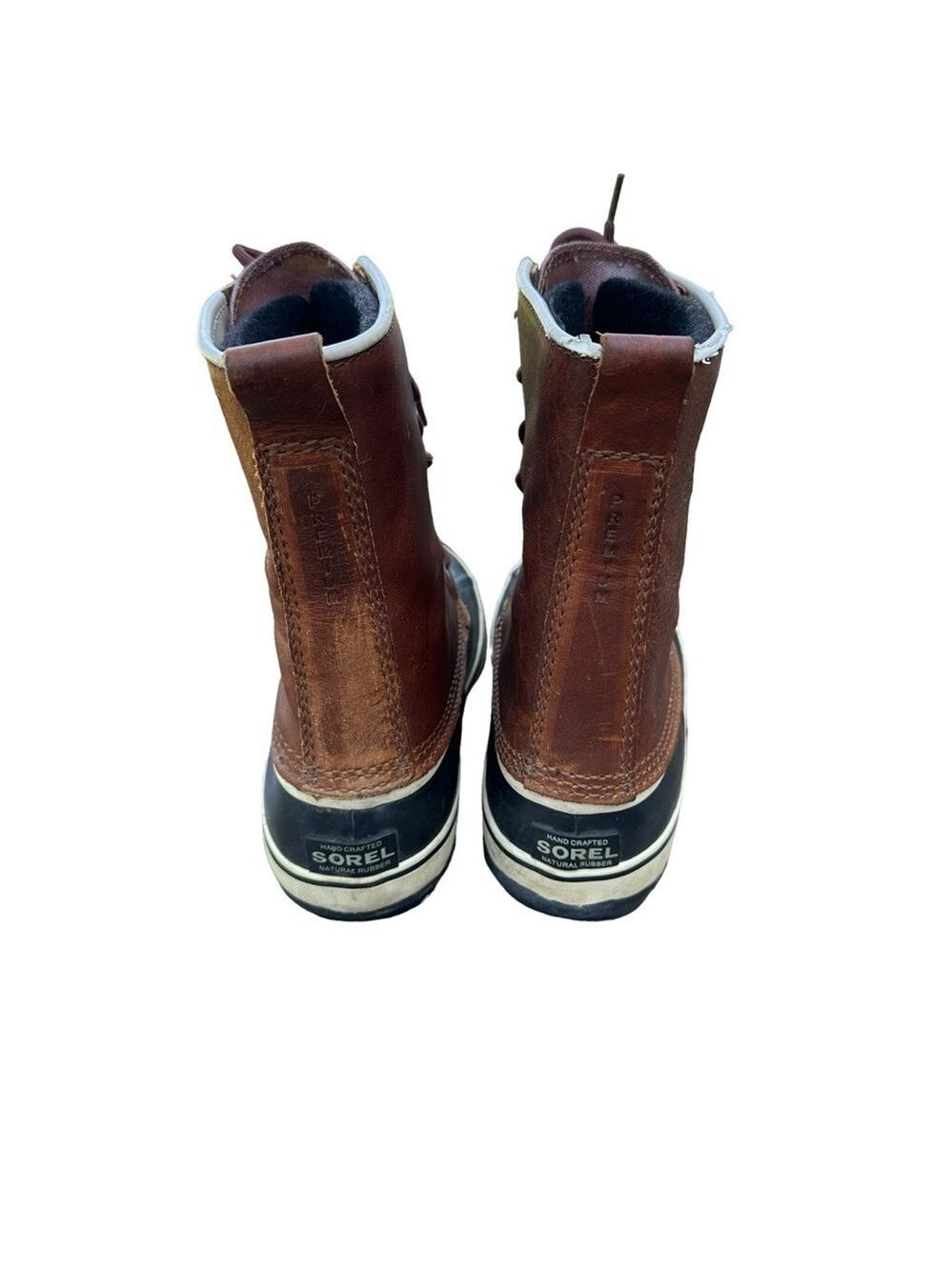 Sorel 1964 Premium Brown Leather Waterproof Duck Boots Women’s Size 8 - Picture 3 of 14